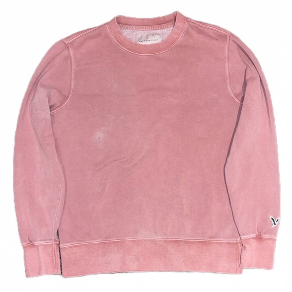 American Eagle Fleece Pink/Coral Sweatshirt Men's Size S Sweater Super Soft - Picture 2 of 2